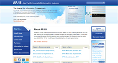 Desktop Screenshot of apjis.or.kr